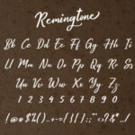 Remingtone Font Poster 5
