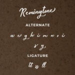 Remingtone Font Poster 6