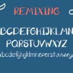 Remixing Font Poster 3