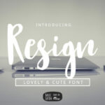 Resign Font Poster 1