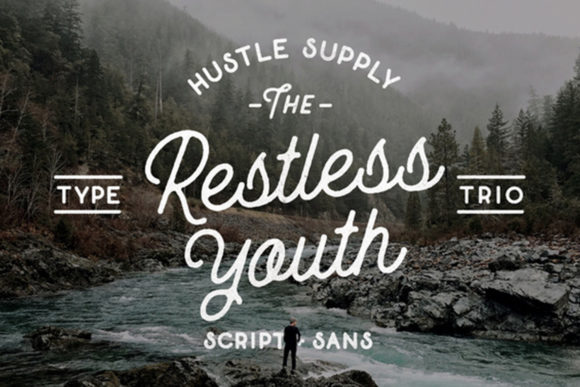 Restless Youth Font Poster 1
