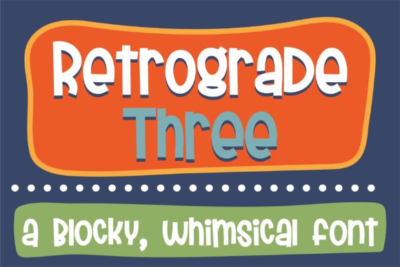 Retrograde Font Poster 1