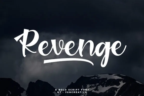 Revenge Font Revenge Font Poster 1