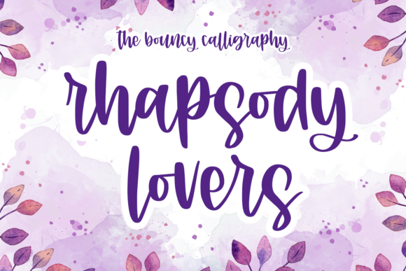 Rhapsody Lovers Font Poster 1