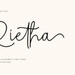 Rietha Font Poster 1