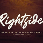 Rightside Font Poster 1