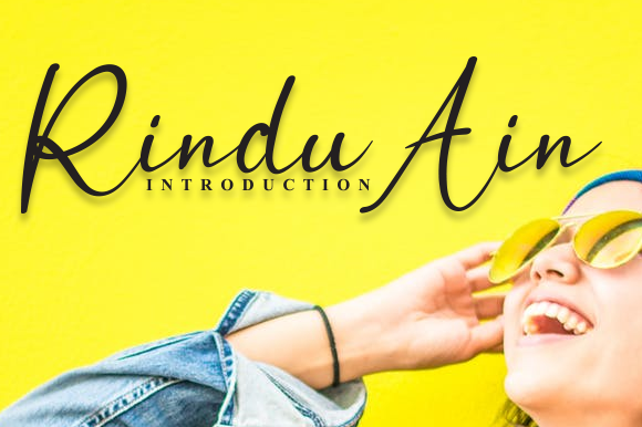 Rindu Ain Font Poster 1