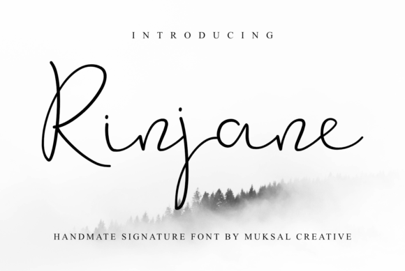 Rinjane Font Rinjane Font Poster 1