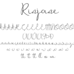 Rinjane Font Poster 8