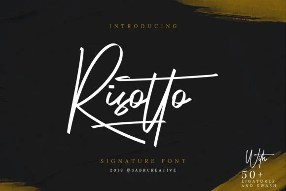 Risotto Font Risotto Font Poster 1