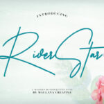 Riverstar Signature Font Poster 1