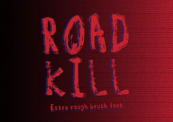 Road Kill Font Road Kill Font Poster 1