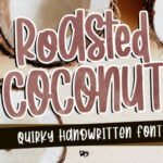 Roasted Coconut Font Poster 1