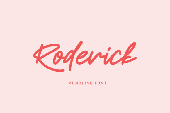 Roderick Font Poster 1