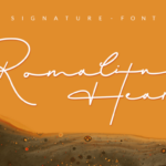 Romalin Heart Font Poster 1