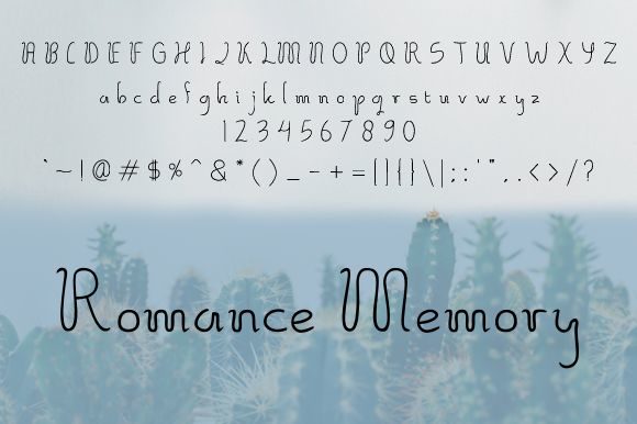 Romance Memory Font