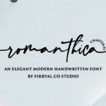 Romanthica Font Poster 1