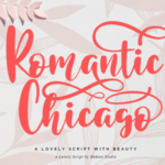 Romantic Chicago Font Poster 1