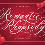 Romantic Rhapsody Font Poster 1
