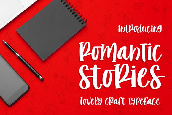 Romantic Stories Font Poster 1