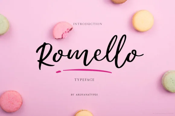 Romello Font Romello Font Poster 1