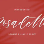 Rosadetta Font Poster 1