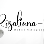 Rosaliana Script Font Poster 1