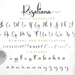 Rosaliana Script Font Poster 11