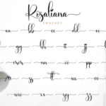 Rosaliana Script Font Poster 12