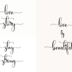 Rosaliana Script Font Poster 3