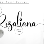 Rosaliana Script Font Poster 10