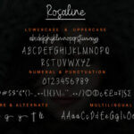 Rosaline Font Poster 6