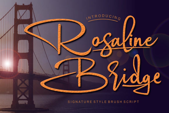 Rosaline Bridge Font Poster 1