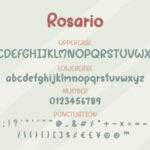 Rosario Font Poster 3