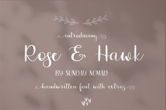 Rose & Hawk Font Poster 1