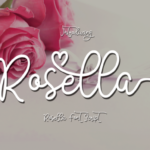 Rosella Script Font Poster 1