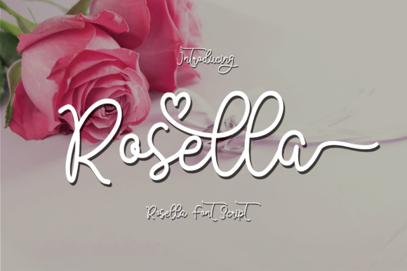 Rosella Script Font Rosella Script Font Poster 1