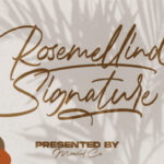 Rosemellind Signature Font Poster 1