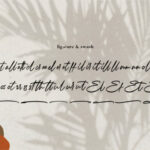 Rosemellind Signature Font Poster 12