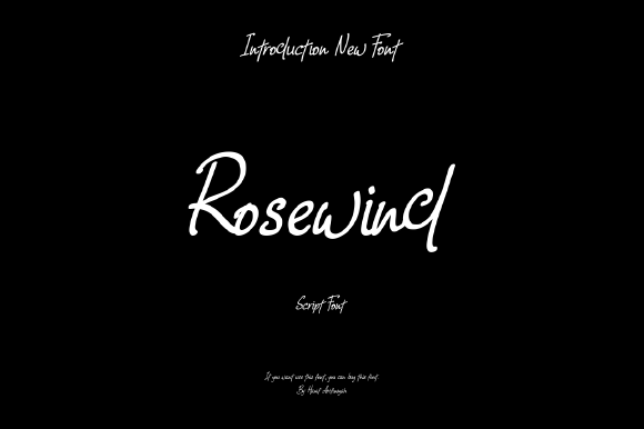 Rosewind Font Poster 1