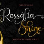 Rossalia Shine Font Poster 1