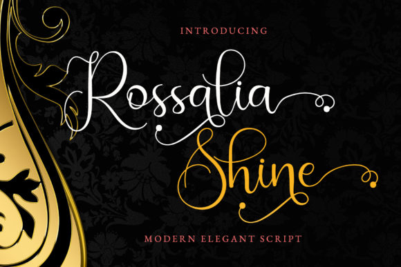 Rossalia Shine Font Poster 1