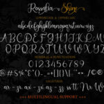 Rossalia Shine Font Poster 8