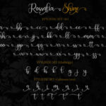 Rossalia Shine Font Poster 9