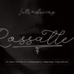 Rossalle Font Poster 1