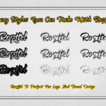 Rosttel Font Poster 2