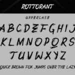 Rottorant Font Poster 5