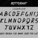 Rottorant Font Poster 8