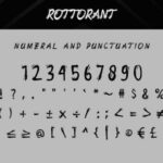 Rottorant Font Poster 10