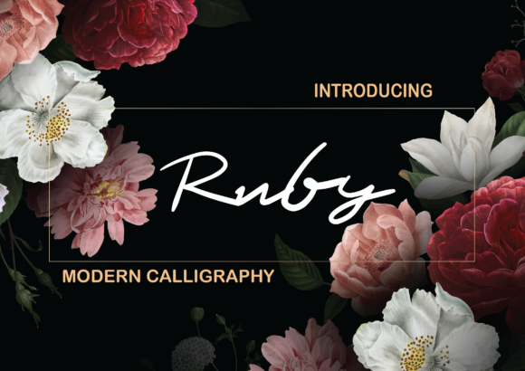 Ruby Font Poster 1